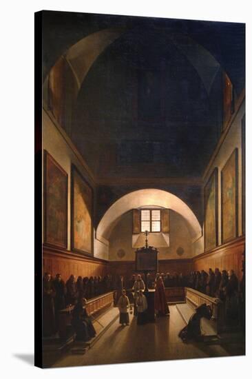 Choir of the Capuchin Church in Rome-Francois-Marius Granet-Stretched Canvas