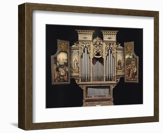 Choir Organ with Open Panels-null-Framed Giclee Print