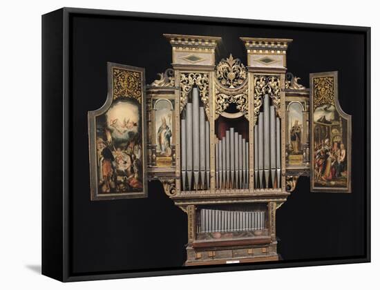Choir Organ with Open Panels-null-Framed Stretched Canvas