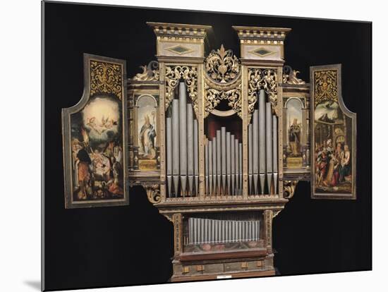 Choir Organ with Open Panels-null-Mounted Giclee Print