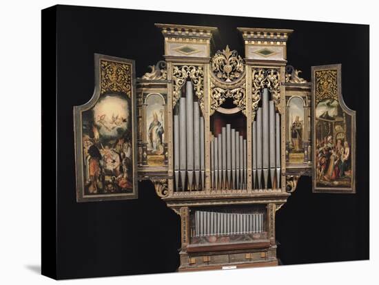 Choir Organ with Open Panels-null-Stretched Canvas