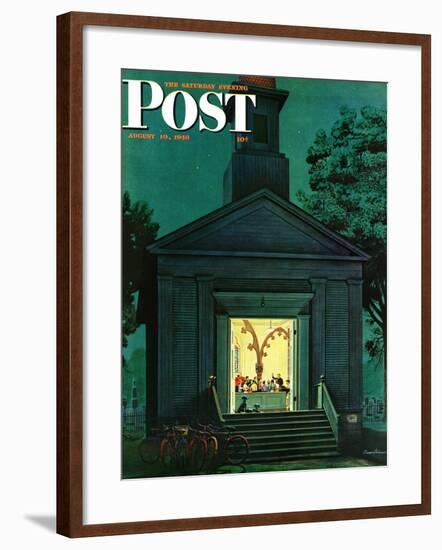 "Choir Practice," Saturday Evening Post Cover, August 10, 1946-Stevan Dohanos-Framed Giclee Print