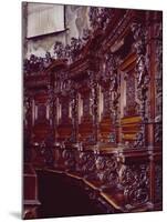 Choir Stalls in Sanctuary of Incoronata, Lodi, Italy, 15th-16th Centuries-null-Mounted Giclee Print