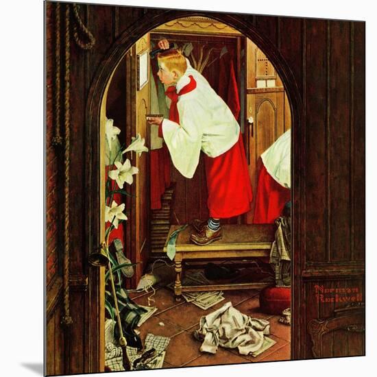 "Choirboy", April 17,1954-Norman Rockwell-Mounted Giclee Print