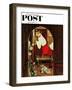 "Choirboy" Saturday Evening Post Cover, April 17,1954-Norman Rockwell-Framed Giclee Print