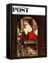 "Choirboy" Saturday Evening Post Cover, April 17,1954-Norman Rockwell-Framed Stretched Canvas