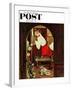 "Choirboy" Saturday Evening Post Cover, April 17,1954-Norman Rockwell-Framed Giclee Print