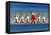 Choirboys and Santa-Stanley Cooke-Framed Stretched Canvas