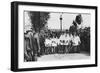 Choirboys of St Clement Danes Beating the Boundary-Marks with Long Wands, London, 1926-1927-null-Framed Giclee Print