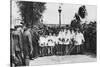 Choirboys of St Clement Danes Beating the Boundary-Marks with Long Wands, London, 1926-1927-null-Stretched Canvas