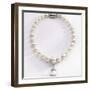 Choker-Length Pearl Necklace-null-Framed Photographic Print