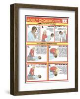 Choking First Aid Chart-Gwen Shockey-Framed Giclee Print