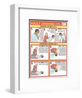 Choking First Aid Chart-Gwen Shockey-Framed Giclee Print