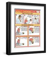 Choking First Aid Chart-Gwen Shockey-Framed Giclee Print