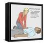 Choking First Aid-Gwen Shockey-Framed Stretched Canvas