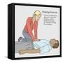 Choking First Aid-Gwen Shockey-Framed Stretched Canvas