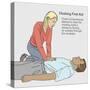 Choking First Aid-Gwen Shockey-Stretched Canvas