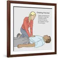 Choking First Aid-Gwen Shockey-Framed Giclee Print