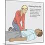 Choking First Aid-Gwen Shockey-Mounted Giclee Print