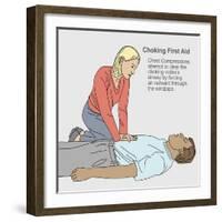 Choking First Aid-Gwen Shockey-Framed Giclee Print