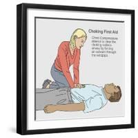 Choking First Aid-Gwen Shockey-Framed Giclee Print