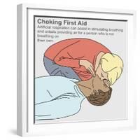 Choking First Aid-Gwen Shockey-Framed Giclee Print