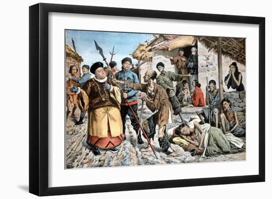 Cholera Amongst Victims of Famine in China-null-Framed Giclee Print