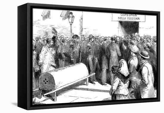 Cholera Epidemic in Naples-null-Framed Stretched Canvas