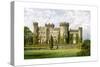 Cholmondeley Castle, Cheshire, Home of the Marquis of Cholmondeley, C1880-Benjamin Fawcett-Stretched Canvas
