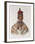 Chon-Ca-Pe, Oto Chief, The Indian Tribes of North America, Vol.1, Mckenney and Hall, Pub.Grant-Charles Bird King-Framed Giclee Print