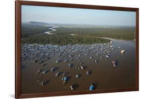 Chong Kneas Floating Village, Tonle Sap Lake, Near Siem Reap, Cambodia-David Wall-Framed Photographic Print