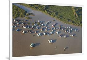 Chong Kneas Floating Village, Tonle Sap Lake, Near Siem Reap, Cambodia-David Wall-Framed Photographic Print