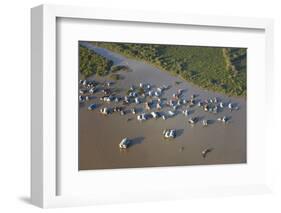 Chong Kneas Floating Village, Tonle Sap Lake, Near Siem Reap, Cambodia-David Wall-Framed Photographic Print