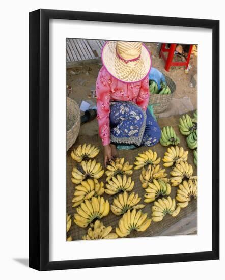 Chong Kneas Village, Tonle Sap Lake, Siem Reap, Cambodia, Indochina, Southeast Asia-Bruno Morandi-Framed Photographic Print