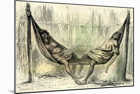 Chontaquiros Couple 1869, Peru-null-Mounted Giclee Print