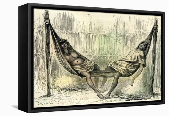 Chontaquiros Couple 1869, Peru-null-Framed Stretched Canvas