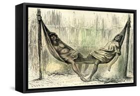 Chontaquiros Couple 1869, Peru-null-Framed Stretched Canvas