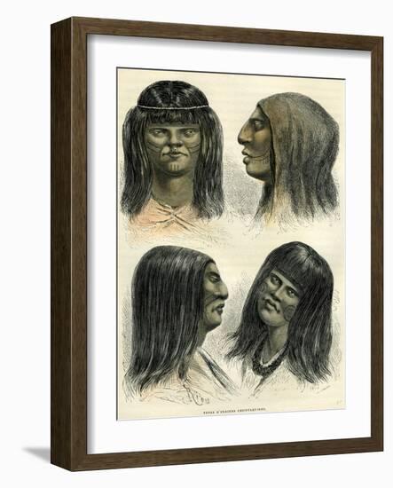Chontaquiros Indians 1869, Peru-null-Framed Giclee Print