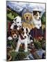 Choo Choo Puppies-Jenny Newland-Mounted Giclee Print