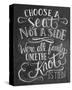 Choose A Seat Not A Side-null-Stretched Canvas