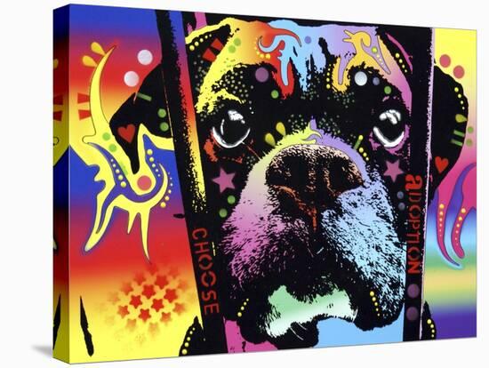 Choose Adoption Boxer-Dean Russo-Stretched Canvas