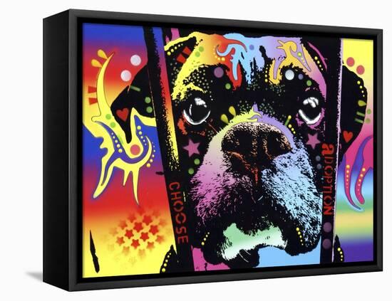 Choose Adoption Boxer-Dean Russo-Framed Stretched Canvas