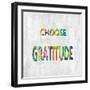 Choose Gratitude in Color-Jamie MacDowell-Framed Art Print