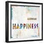 Choose Happiness In Color-Jamie MacDowell-Framed Art Print