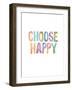 Choose Happy-Brett Wilson-Framed Art Print