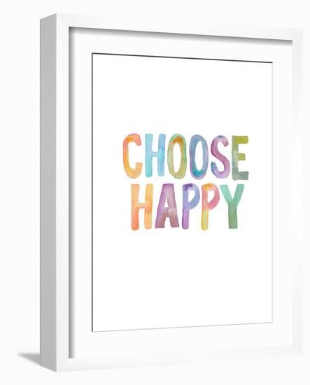 Choose Happy-Brett Wilson-Framed Art Print