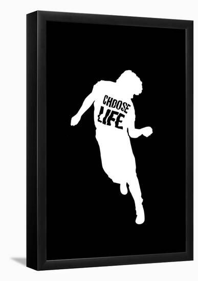 Choose Life Dancing Silhouette-null-Framed Poster
