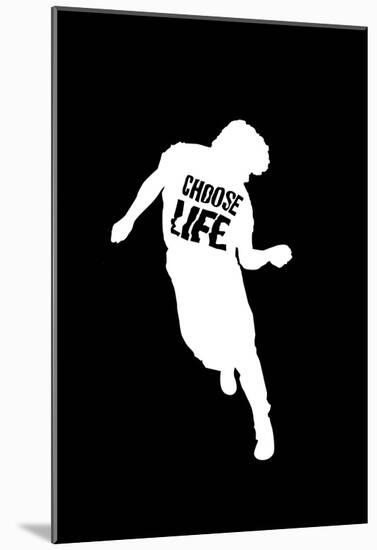 Choose Life Dancing Silhouette-null-Mounted Poster