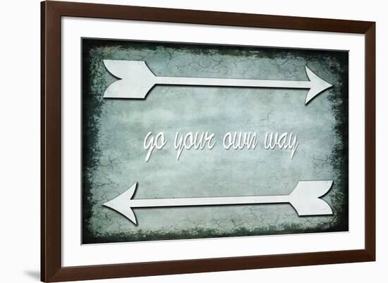 Choose Path - Go Own Way-LightBoxJournal-Framed Giclee Print