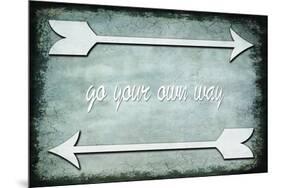 Choose Path - Go Own Way-LightBoxJournal-Mounted Giclee Print